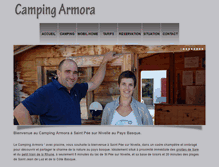 Tablet Screenshot of camping-armora.com